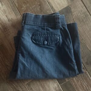 Dark Blue Casual Pants